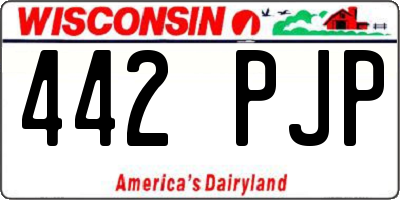 WI license plate 442PJP