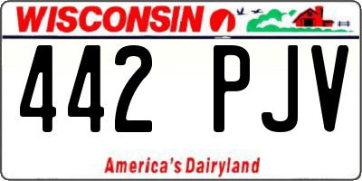 WI license plate 442PJV
