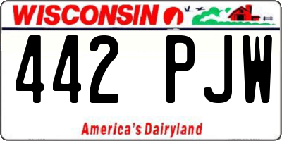 WI license plate 442PJW