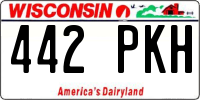 WI license plate 442PKH