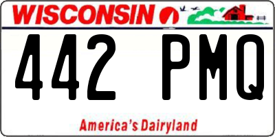 WI license plate 442PMQ