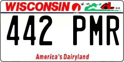 WI license plate 442PMR