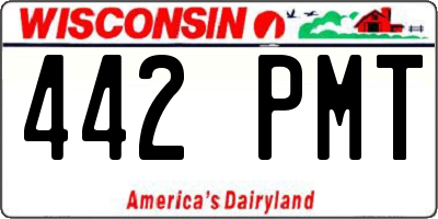 WI license plate 442PMT