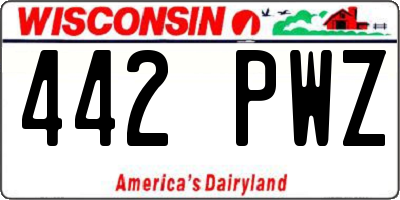 WI license plate 442PWZ