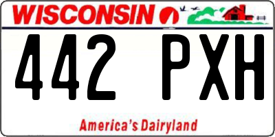 WI license plate 442PXH