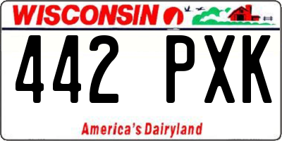 WI license plate 442PXK