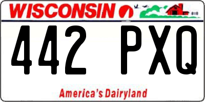WI license plate 442PXQ