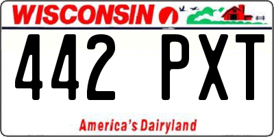 WI license plate 442PXT