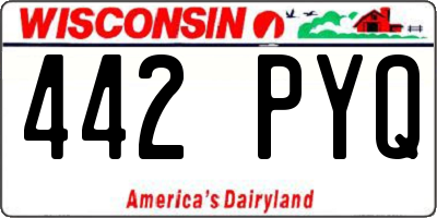 WI license plate 442PYQ