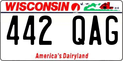 WI license plate 442QAG