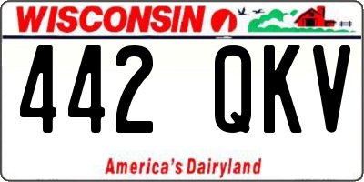 WI license plate 442QKV