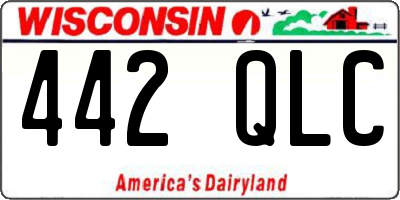 WI license plate 442QLC