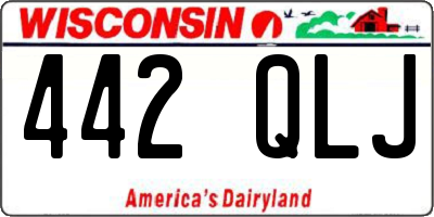 WI license plate 442QLJ