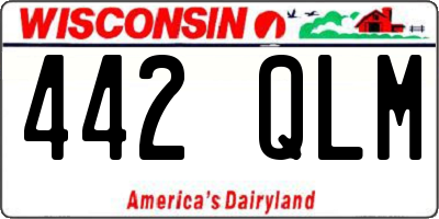 WI license plate 442QLM
