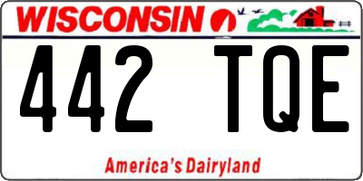WI license plate 442TQE