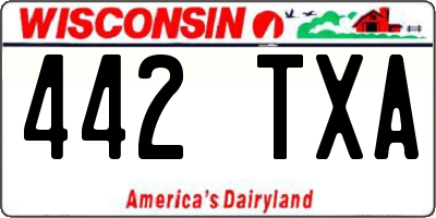 WI license plate 442TXA