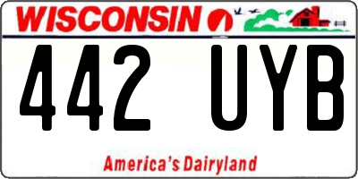 WI license plate 442UYB