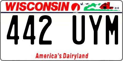 WI license plate 442UYM