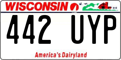 WI license plate 442UYP