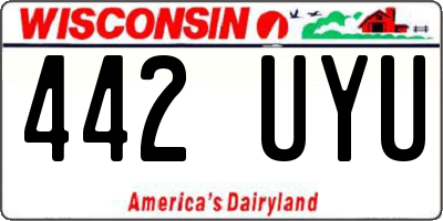 WI license plate 442UYU