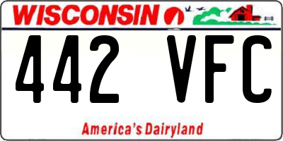WI license plate 442VFC