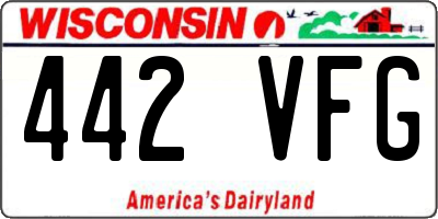 WI license plate 442VFG