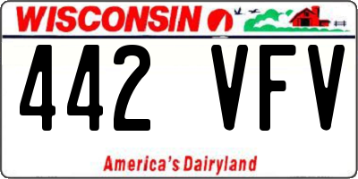 WI license plate 442VFV