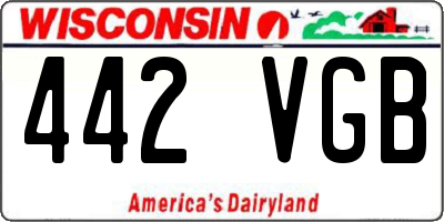 WI license plate 442VGB