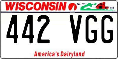 WI license plate 442VGG