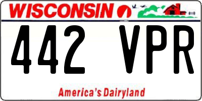 WI license plate 442VPR