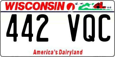 WI license plate 442VQC