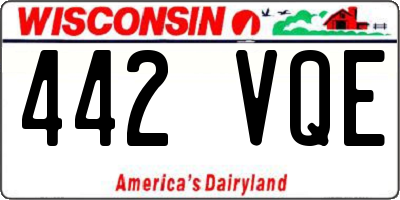 WI license plate 442VQE