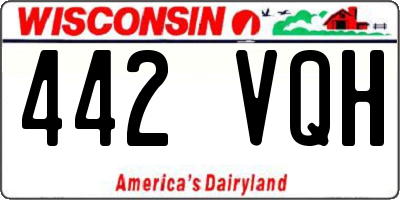 WI license plate 442VQH