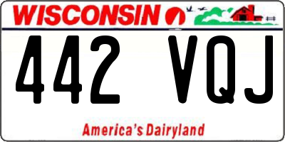 WI license plate 442VQJ
