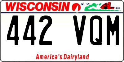 WI license plate 442VQM