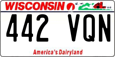 WI license plate 442VQN