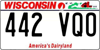 WI license plate 442VQO