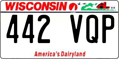 WI license plate 442VQP