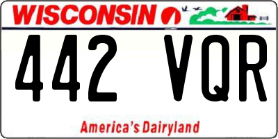 WI license plate 442VQR