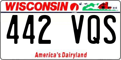 WI license plate 442VQS