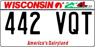 WI license plate 442VQT