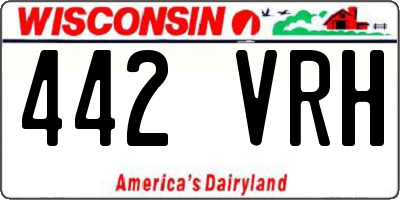 WI license plate 442VRH