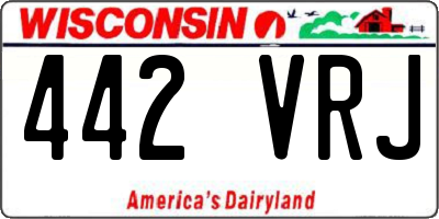 WI license plate 442VRJ