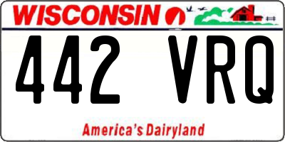 WI license plate 442VRQ
