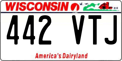 WI license plate 442VTJ