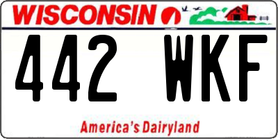 WI license plate 442WKF