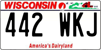 WI license plate 442WKJ