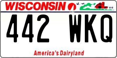 WI license plate 442WKQ