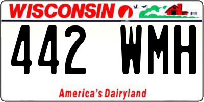 WI license plate 442WMH