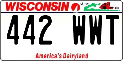 WI license plate 442WWT